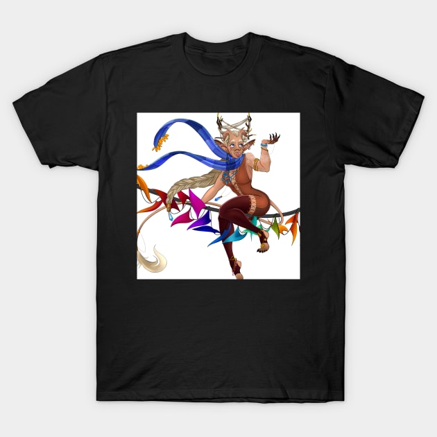 Tiefling Gal T-Shirt by TheMightyQ